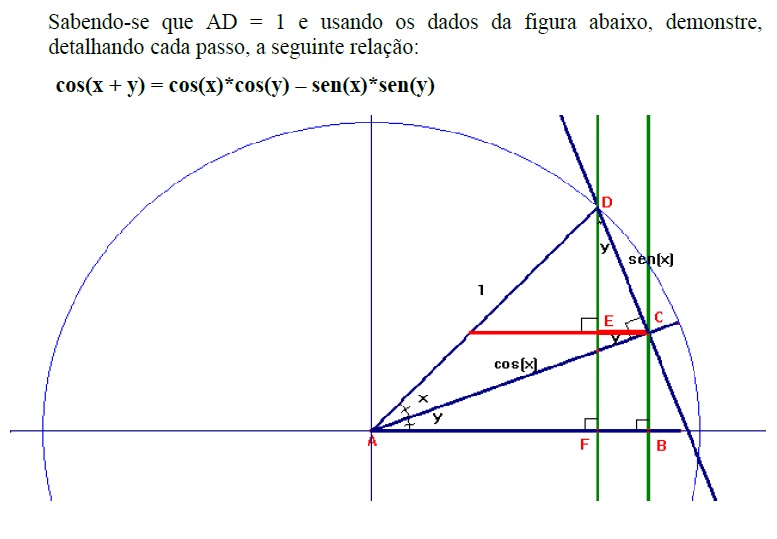 Sabendo-se que AD=1 e usando os dados da figura abaixo....jpg